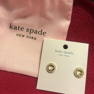 Kate Spade logo earrings